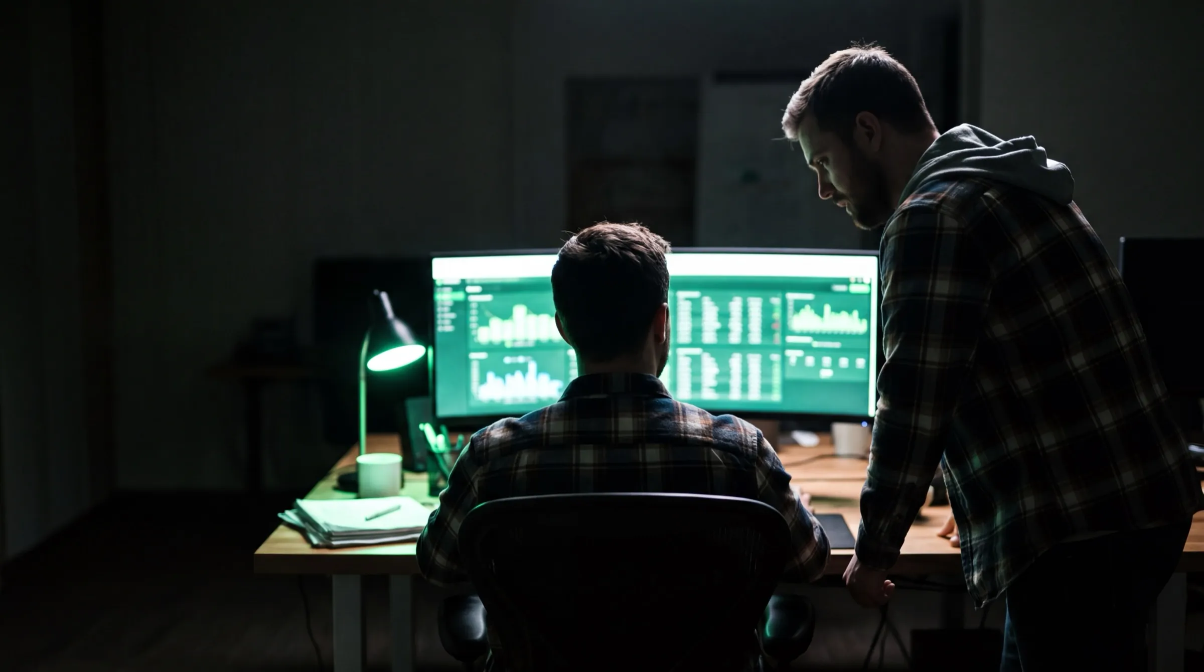 An operator and a business owner reading the same dashboard